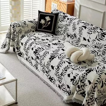 Французский кремовый диван-полотенце Snow Neil, простое нескользящее толстое одеяло, всесезонное универсальное домашнее высококачественное пылезащитное покрытие для дивана 180x230cm