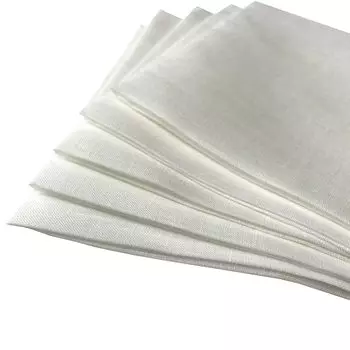 Французский льняной комплект из простого французского льна 60 шт., выполнен в мини-формате, без гибкой обработки, 32 см, 5 шт., белый, платок, графит, Япония, вышивка, белый