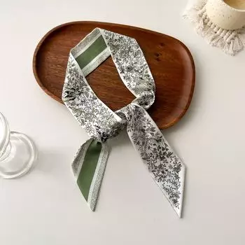 Французский маленький шелковый шарф, повязка на голову, завязанная на волосы, длинная лента, ретро-шарф, декоративный шелковый шарф для женщин 7*100cm