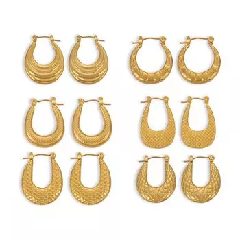 Французский минималистский стиль, нишевая бижутерия, уникальный дизайн фактуры, серьги из титановой стали, геометрические, повседневные, в форме ветра, с пряжкой в форме буквы U