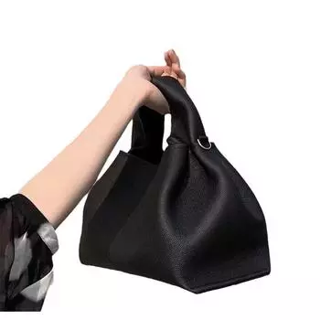 Французский нишевый бренд 2024 года, новая европейская и американская мода, сумка-кроссбоди, квадратная сумка для ланча чёрный