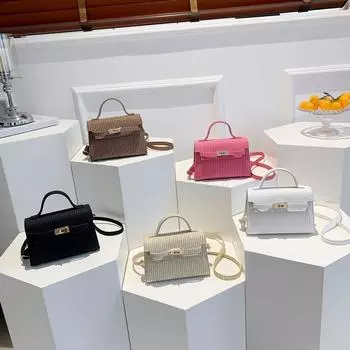 Французский нишевый дизайн, модная женская сумка 2024, новая текстурная сумка, модная ретро-сумка через плечо