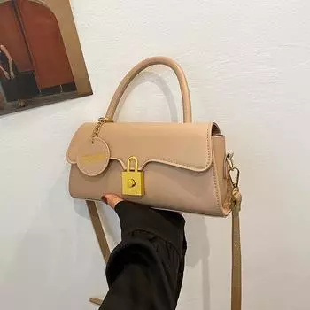 Французский нишевый темперамент пригородных перевозок аппаратные средства плечевая сумка корейский лето новый мода pu сумка чёрный