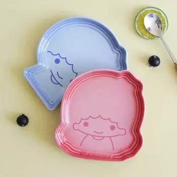 Французский Новый Gemini Мальчики Девочки Маленькая Тарелка Приправа Детская Столовая Рисовые Тарелки Столовая Посуда Маленькая Тарелка