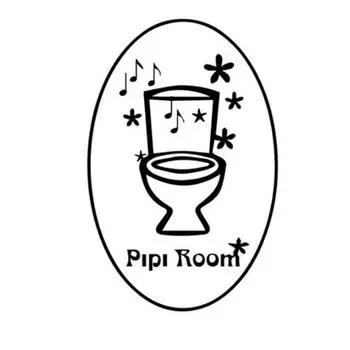 Французский Пипи Комната Туалет WC Знак Дверь Наклейка На Стену ПВХ Съемные Наклейки На Стены Спальня Телевизор Фон Обои