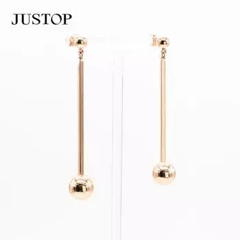 Французский ретро темперамент длинные серьги-шарики с кисточками уникальный дизайн высококачественные легкие роскошные золотые серьги-подвески в виде бобов