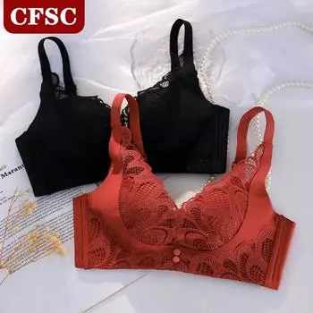 Французский романтический кружевной бюстгальтер для девочек на груди, сексуальный нестальной регулируемый бюстгальтер со сборками 32/70AB