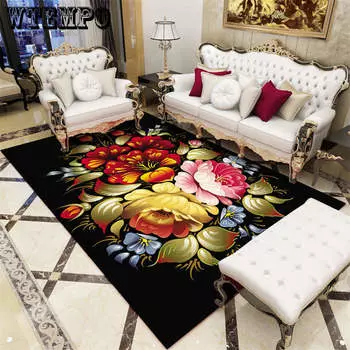 Французский роскошный ковер для гостиной, винтажный персидский коврик для спальни, коврик для журнального столика в современном стиле, подушка для пола, диванное одеяло 80*120cm