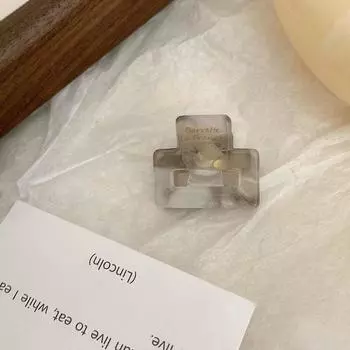 Французский стиль Изысканный Улучшенный Уксусная кислота Квадратная заколка 2,7 см Мини Маленькая Заколка для волос Челка Верхняя заколка для Девочки Головной убор Hair Claws