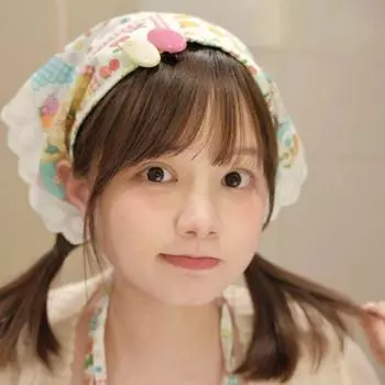 Французский стиль кружевной ободок Y2K головной платок милый треугольный шарф пляж B