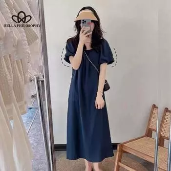 Французский стиль Простое однотонное платье с открытыми плечами Женское летнее новое облегающее ретро элегантное длинное платье высокого класса M зелёный