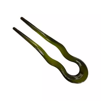 Французский стиль волнистая U-образная заколка для волос элегантная палочка для волос с закручиванием 2-зубцовая заколка для прически пучок аксессуары для женщин и девушек 3