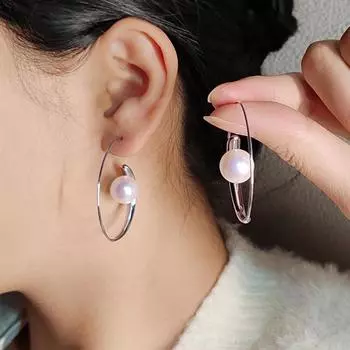 Французский свет роскошные серьги High Sense Simple Horse бисер женственность нишевый дизайн Sense модные ретро серьги