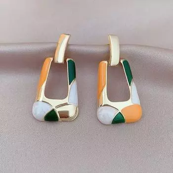 Французский темперамент вечерние украшения женские серьги капающие масляные серьги висячие серьги корейский стиль серьги-подвески A