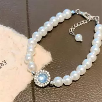 Французский винтажный браслет с искусственным жемчугом, девчачье сердце, легкое, роскошное, нишевое, передовые ювелирные аксессуары, изысканные подарки