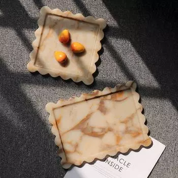 Французский винтажный сервировочный поднос, украшение для дома, туалетный столик, декоративная тарелка для украшений