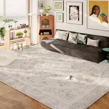 Французский зимний кашемировый мягкий ковер Advanced Sense для гостиной, спальни, моющийся напольный коврик, нескользящий складной домашний ковер 120x160cm 47x63inch