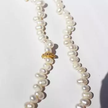 Французское элегантное ретро-инопланетное ожерелье с пресноводным жемчугом средневековой текстуры, женский браслет из лавового жемчуга