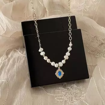 Французское ретро барочное жемчужное ожерелье с подвеской «мечта», женская нишевая личность, универсальный темперамент, цепочка на шею, ключица