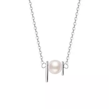 Французское ретро-маленькое жемчужное ожерелье для женщин на весну и лето, новый нишевый дизайн с цепочкой-воротником A Sense of Collar