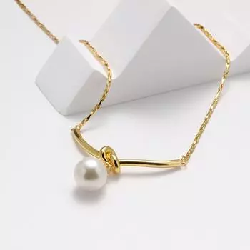 Французское ретро нишевое жемчужное ожерелье с узелками, женское, легкое, роскошное, высокого класса, взрывная цепочка на шею, холодный ветер, простая цепочка на ключицу