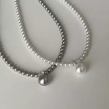 Французское ретро ожерелье с подвеской из циркония и жемчуга, женская легкая роскошная элегантная высокая мода, темпераментная универсальная цепочка на шею, цепочка на ключицу