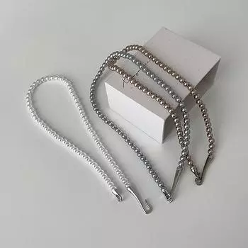 Французское ретро жемчужное ожерелье Женская элегантность Простая атмосфера Модный тренд Темперамент Универсальная цепочка на шею Цепочка на ключицу