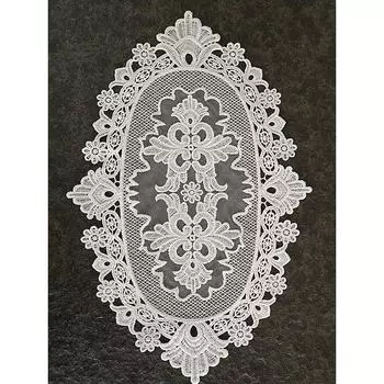 Французское романтическое кружево, вышивка, подушка для обеденного стола, подставка, плейсмат, европейский стиль, корейский стиль, стиль инс, тканевое украшение для реквизита для съемок White 20*31cm Single pack