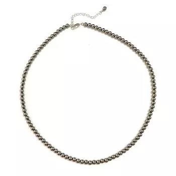 Французское темно-серое жемчужное ожерелье Шицзя для женщин с передовыми ощущениями и универсальной ключичной цепочкой