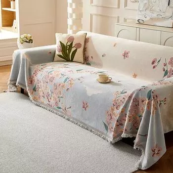 Французское высококачественное диванное полотенце с синельным принтом, универсальный чехол для дивана Four Seasons, полностью покрытый чехол для дивана, чехол для дивана 180-130