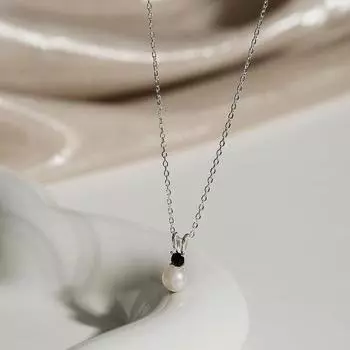 Французское жемчужное ожерелье в стиле ретро, цепочка на ключицу, простое элегантное нишевое украшение высокого класса для женщин