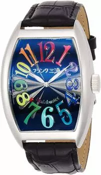 [Frank Miura] Часы Frank Miura Analog Unit 6 Magnum с кожаным ремешком Rainbow FM06K-CRB мужские черные