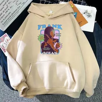 Frank O-ocean Blond Hoodies Мужская уличная одежда Большие повседневные толстовки с длинным рукавом с графическим принтом Осенний преобладающий пуловер XS хаки