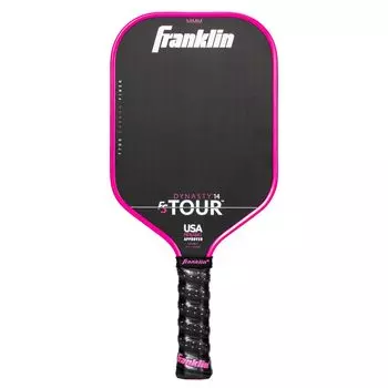 Franklin Sport Pro Pickleball Paddle FS Tour Series Carbon Fiber Pickleball Paddle Официальное американское одобрение Paddle Dynasty Pro Player розовый