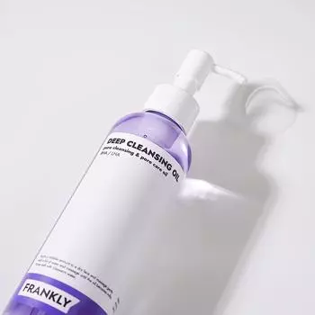 Frankly Deep Cleansing Oil 200 мл, BHA и LHA очищает поры, удаляет черные точки, снимает макияж, увлажняет с аминокислотами и гиалуроновой кислотой