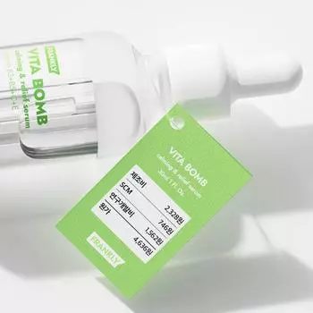 Frankly Vita Bomb Serum 30 мл, Успокаивающий и смягчающий, Увлажняющий, Корейская косметика, Kbeauty, пробник