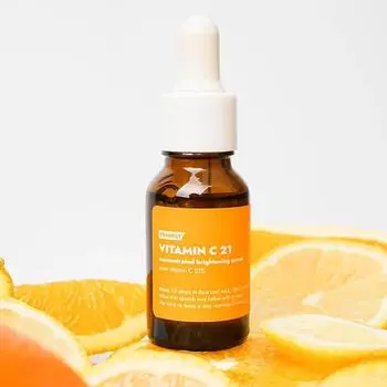 Frankly Vitamin C 21% Serum 15 мл, концентрированный осветляющий, увлажняющий, корейская косметика, Kbeauty, образец