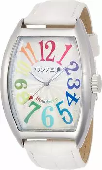 [FRANKMIURA] FRANKMIURA Смотреть Нет. 6 Magnum кожаный ремешок цветной белый FM06K-CRW мужской