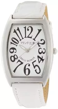 [FRANKMIURA] FRANKMIURA Watch Unit 0 Greco-Roman Style 400 Undefeated Commemorative Model Leather Strap White FM00K-W