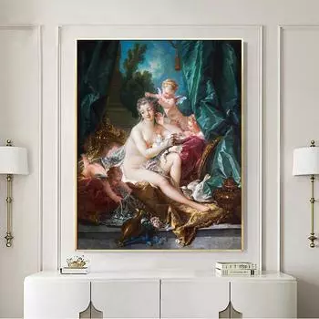 Франсуа Буше Картина маслом Плакат Печать Гостиная Домашнее украшение Безрамное 21cm30cm NoFrame