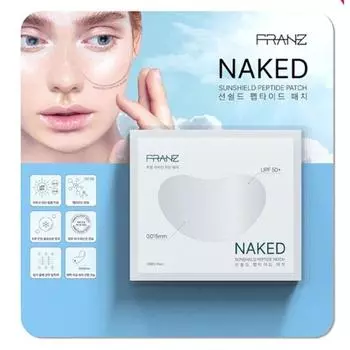 Franz Naked Sunshield Peptide Прозрачный солнцезащитный пластырь 2 коробки (10 листов), 14 порций