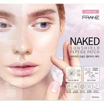 Franz Прозрачный солнцезащитный щиток Golf УФ-защита от пятен и пятен Солнцезащитный патч Большой размер L (25 порций) 5 коробок, 0,058 мг