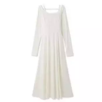 FRAY Back Ribbon Cut Dress FWCO251014 WHT I.D. Women s белый