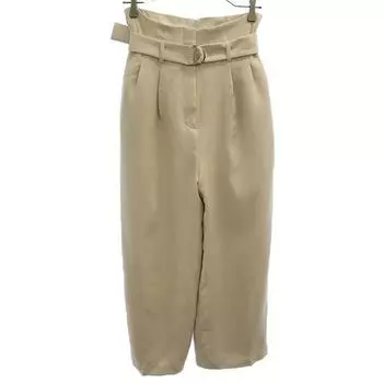 FRAY I.D FWFP165673 high waist belt Wide pants 1 beige Women Used
