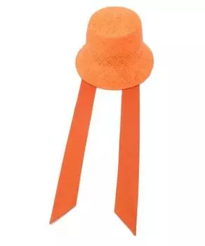 [FRAY I.D.] Шляпа-ведро из рафии с лентой FWGH222330 Женская ORG F