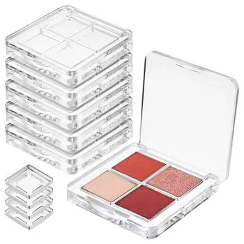 Frcolor Eyeshadow Palette Makeup Palette Case 4 Color Storage Makeup Palette Empty Eyeshadow Case DIY Handmade Cosmetic Palette Makeup Storage Case
