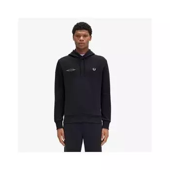 Fred Perry Advantage Perry Hooded Sweatshirt Black Afpm2438650 102 L