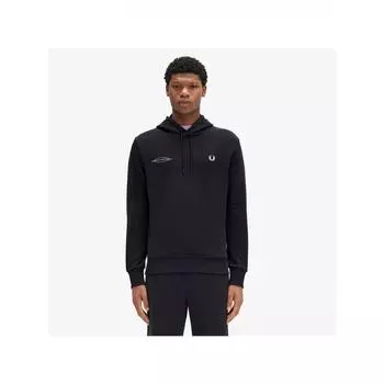 Fred Perry Advantage Perry Толстовка с капюшоном Футболка черная Afpm2438650 102 L