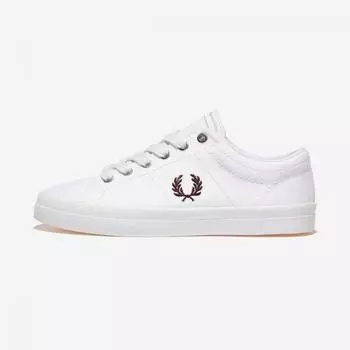 Fred Perry Baseline Twill B7304 White Cr Brick V52 220