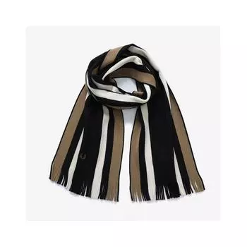 Fred Perry Bold Stripe Rachelle Scarf Black Shadestone Cfpu2334133 Q27 Free